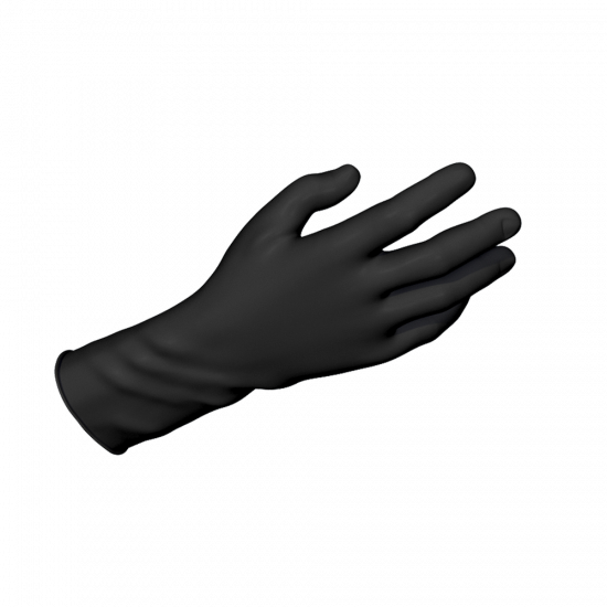 , Dynarex Black Nitrile Exam Gloves