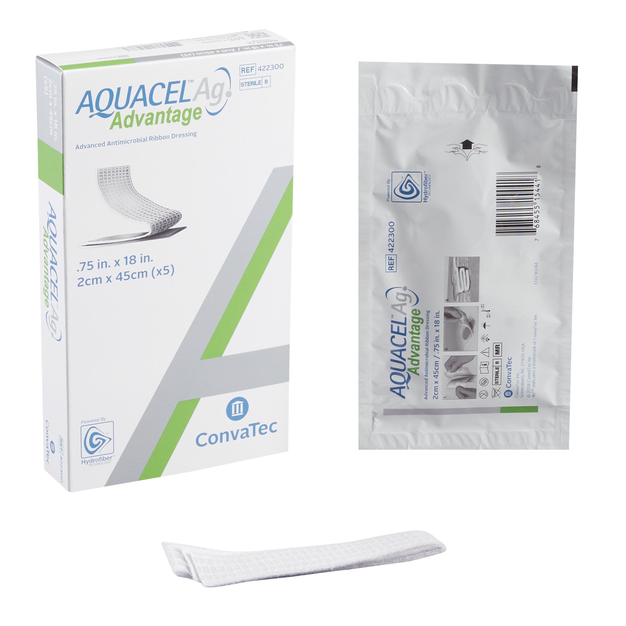 , AQUACEL Ag Advantage Rope Antimicrobial Dressings