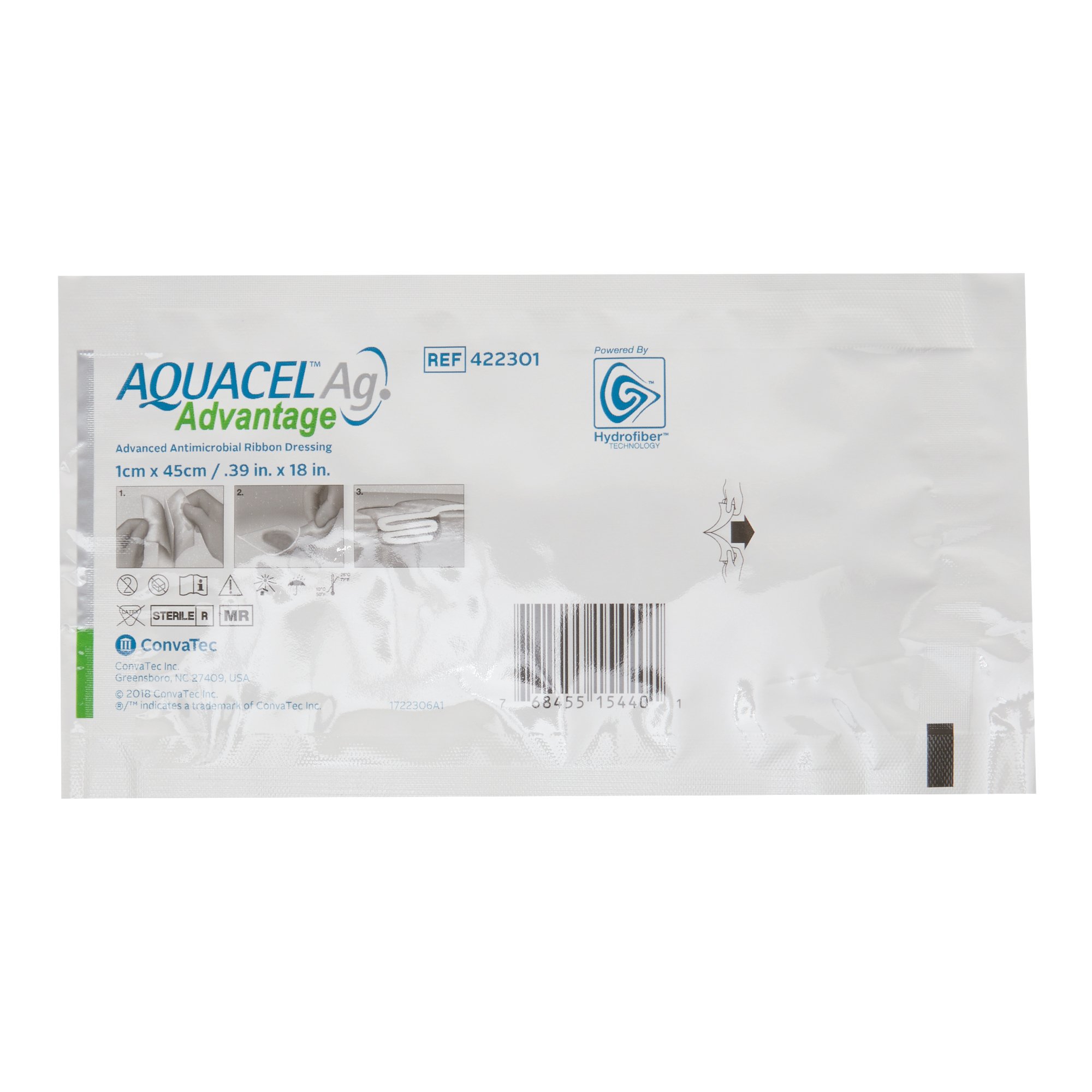 , AQUACEL Ag Advantage Rope Antimicrobial Dressings