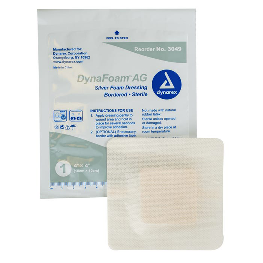 Buy DynaFoam AG Bordered Silver Foam Dressing at Medical Monks!