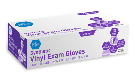 , MedPride Synthetic Vinyl Exam Gloves