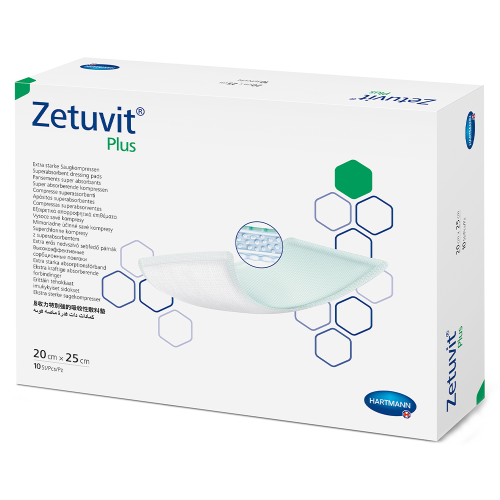 white package of Zetuvit bandages