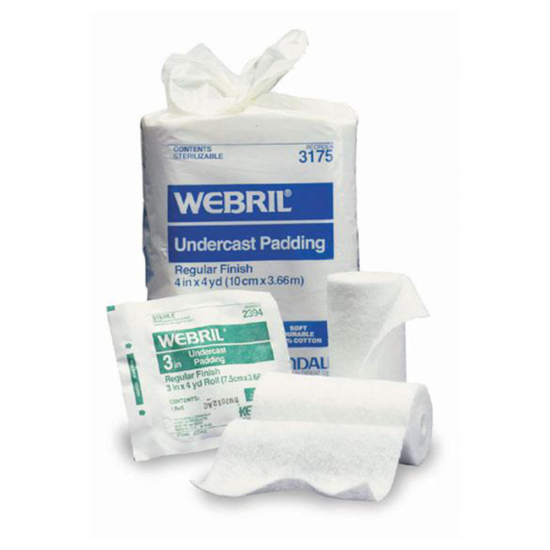 , Webril 100 Percent Cotton Undercast Padding &#8211; Sterile