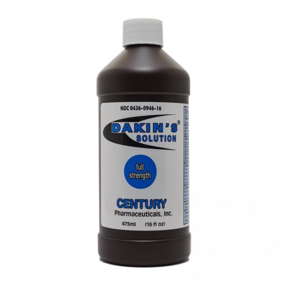 , Dakin&#8217;s Full Strength Solution (Sodium Hypochlorite 0.50%)