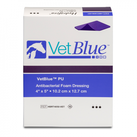 , Hydrofera VetBlue PU Antibacterial Foam Dressings &#8211; For Use On Animals Only
