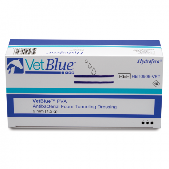 , Hydrofera VetBlue PVA Antibacterial Foam Dressings &#8211; For Use On Animals Only