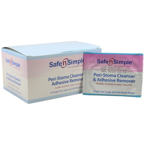 Buy Safe n' Simple No-Sting Peri-Stoma Cleanser & Adhesive Remover Wipe ...