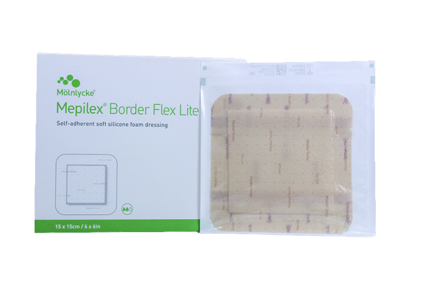 Mepilex border flex lite dressing packaged