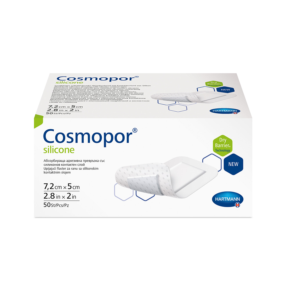 Cosmopor Absorbent Island Dressing with Silicone Adhesive (Dressing Size: 3.2 x 4, Amount: Each)
