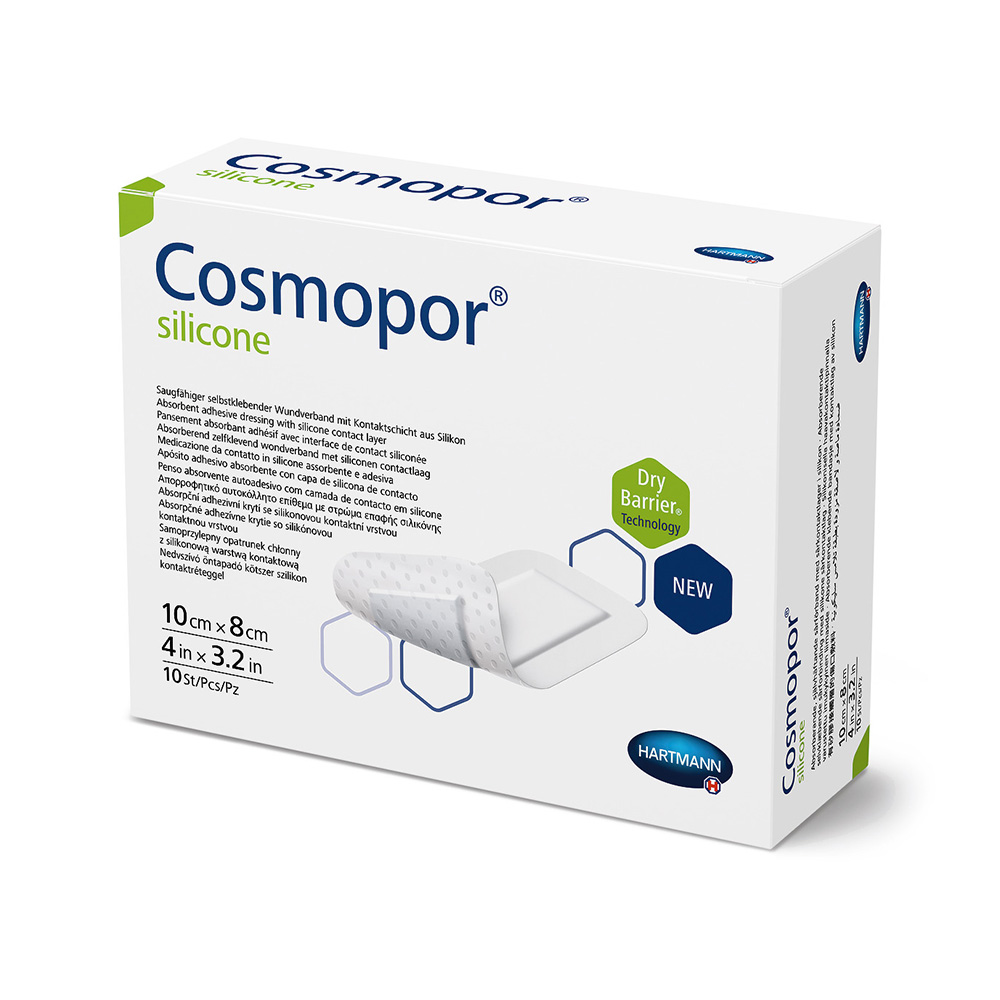 Cosmopor Absorbent Island Dressing with Silicone Adhesive (Dressing Size: 3.2 x 4, Amount: Each)