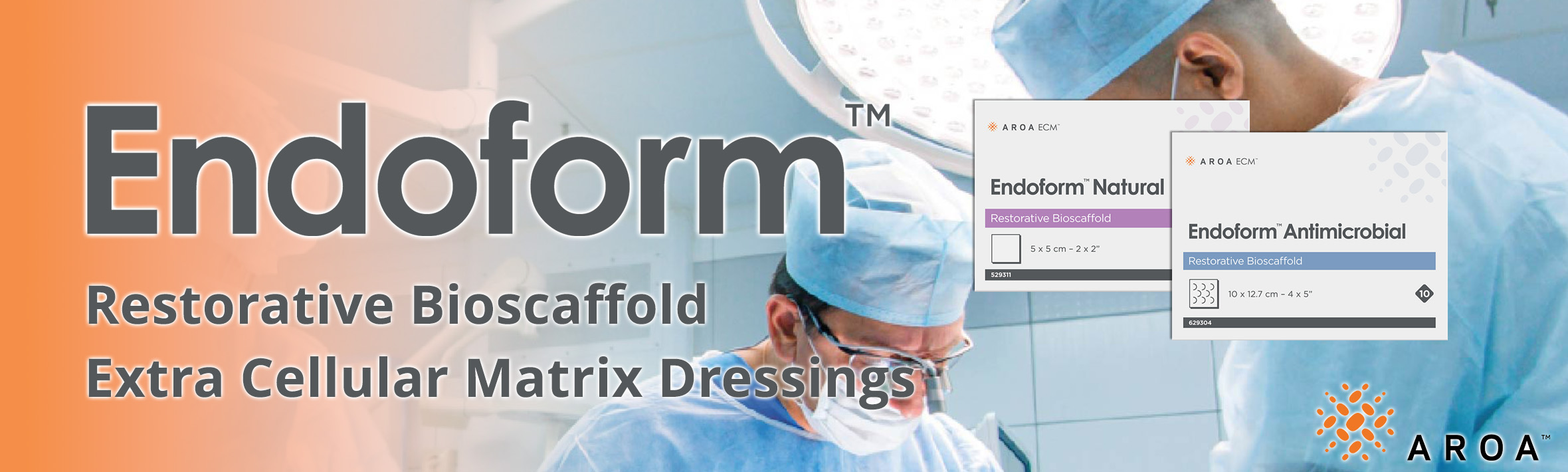 , Endoform Restorative Bioscaffold Extra Cellular Matrix Dressings